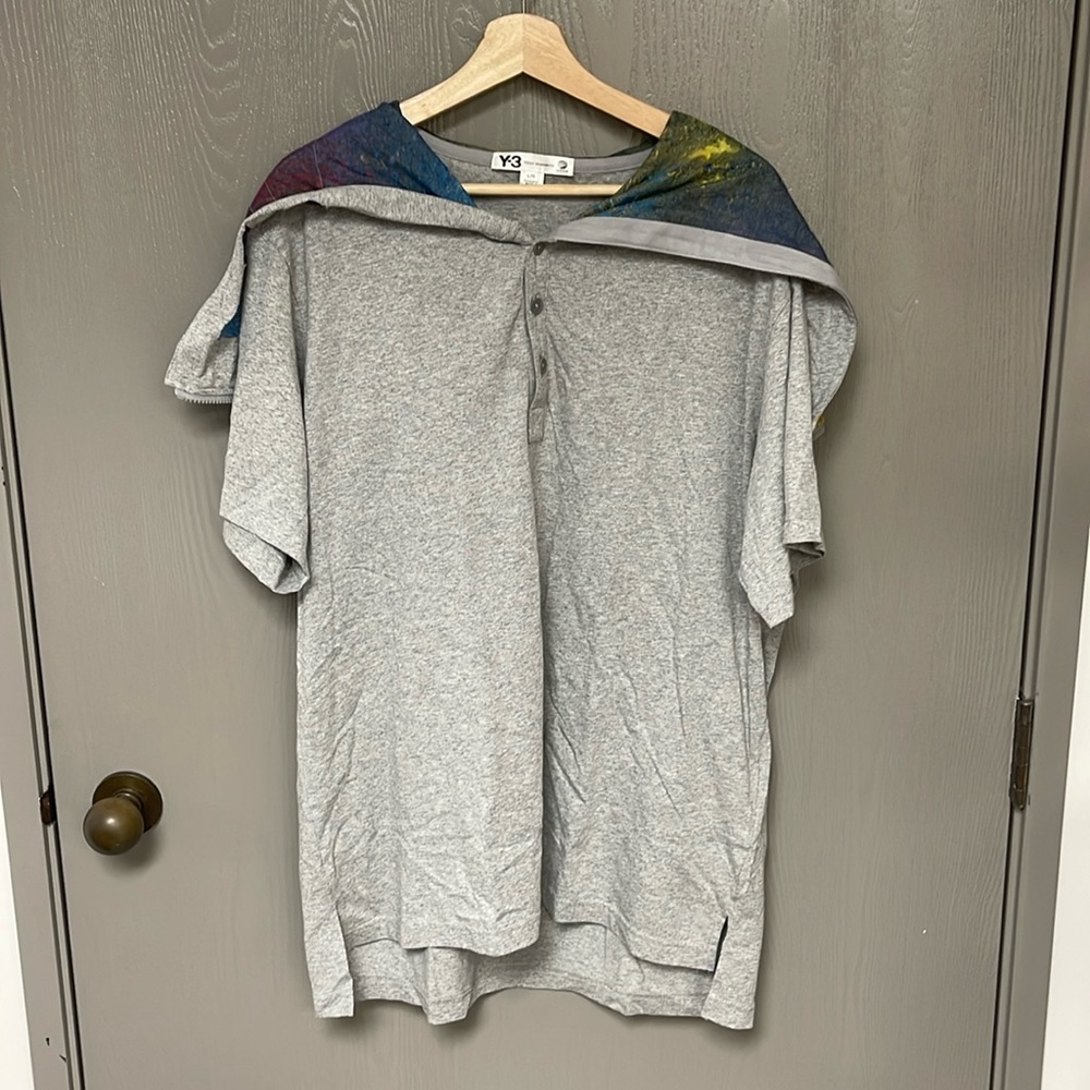 Y-3 yohji Yamamoto hooded shirt size L